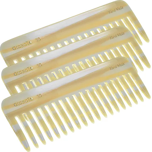 Miniatura 16 de Giorgio G49 - Peine desenredante grande de 5.75 pulgadas, dientes anchos para cabello grueso y rizado, peine desenredante de pelo largo para húmedo