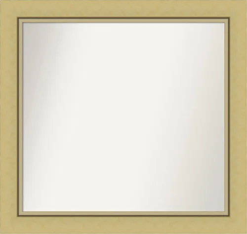 Miniatura 27 de Amanti Art Landon Gold Espejo de baño, espejo de pared o espejo de tocador de baño sobre el fregadero (26.25 x 26.25 pulgadas) Espejo no biselado