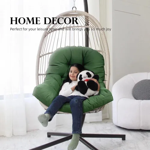 Miniatura 4 de Hamaca impermeable para silla de huevo, cesta colgante, cojines para silla de patio, asiento de huevo, almohadillas de almohada para interiores