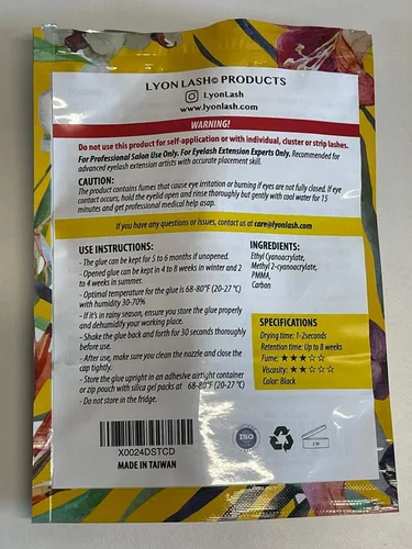 Miniatura 8 de Pegamento de extensión de pestañas extra potente de 0.3 fl oz – Lyon lash Performance Glue 1-2 segundos de tiempo de secado 6-8 semanas