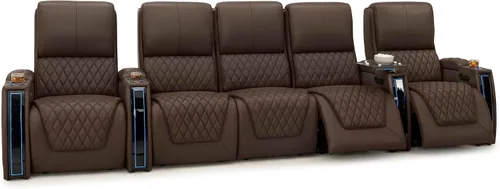Miniatura 43 de Seatcraft Apex Zero-Gravity CoolZero - Asiento de cine en casa de cuero italiano, reposacabezas eléctrico, lumbar eléctrico, reclinable eléctrico