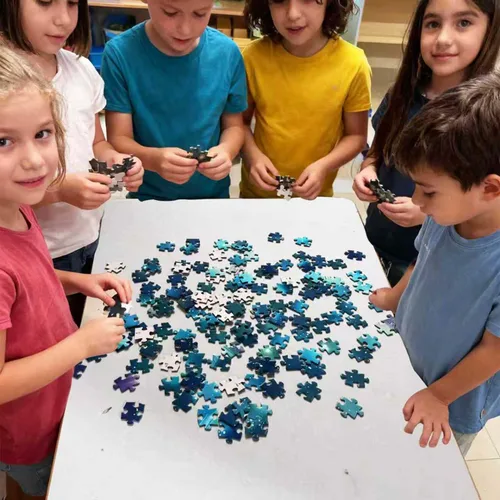 Miniatura 6 de Aurora - Rompecabezas para adultos de 1000 piezas, cielo estrellado de 1000 piezas para adultos, rompecabezas difíciles, difíciles y desafiantes