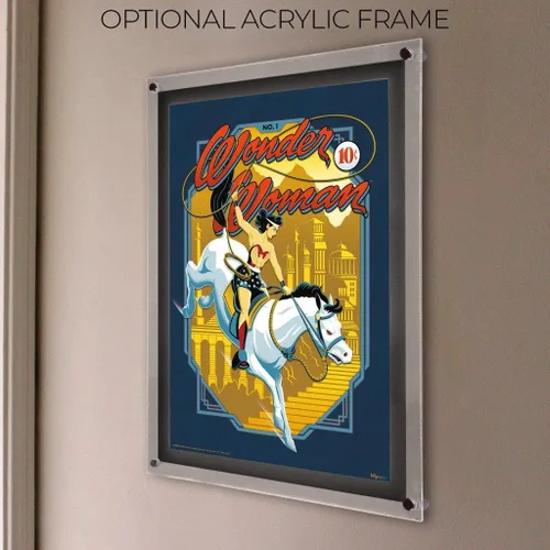 Miniatura 4 de MIGHTYPRINT DC Comics - Wonder Woman - Lasso of Victory - 17" x 24" Wall Art - Officially Licensed Collectible - Ideal for Gifting and Collecting