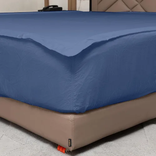 Miniatura 2 de Sábana bajera ajustable con cremallera de 800 hilos, dos sábanas con cremallera superior + 1 sábana base, 100% algodón egipcio, fácil de reemplazar
