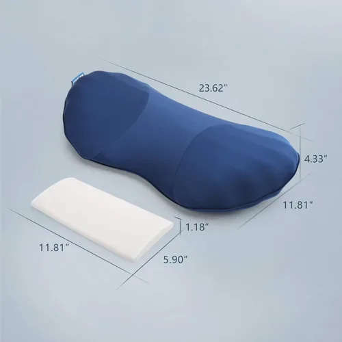 Miniatura 6 de RESTCLOUD Almohada de apoyo lumbar ajustable para dormir, almohada de apoyo de espalda de espuma viscoelástica para aliviar el dolor de espalda baja