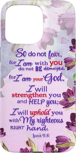 Miniatura 31 de So Do Not Fear for I 'm with You Isaías 41:10 - Funda cristiana para iPhone 17