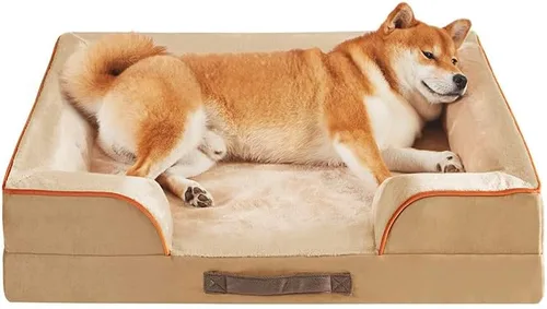 Miniatura 22 de Friends Forever Cama ortopédica para perros extra grandes, sofá cama impermeable de espuma viscoelástica para perros XL con funda extraíble lavable