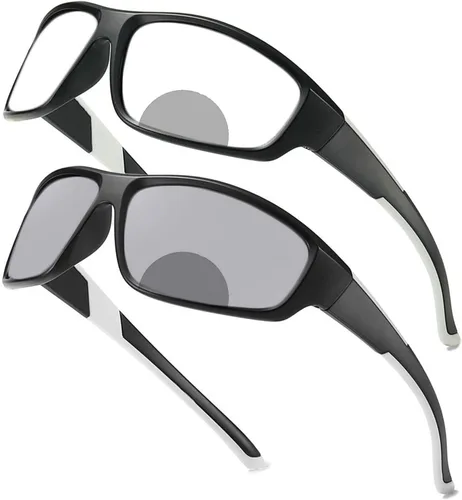 Miniatura 10 de Gafas de lectura bifocales fotocrómicas de transición para hombres y mujeres deportes al aire libre Presbicia gafas de sol lector
