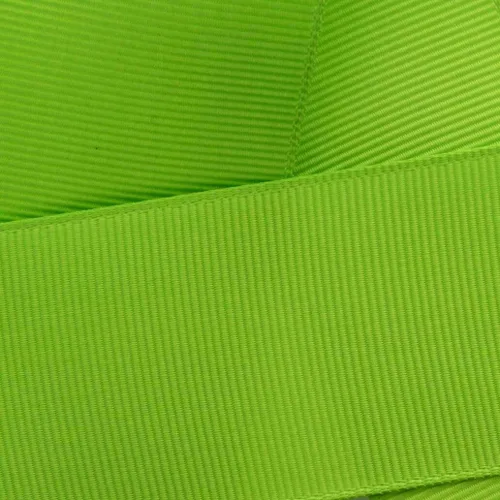 Miniatura 72 de Cinta de grogrén verde ácido de 7/8" sólido carrete de 5 yardas (0.866 in) HBC