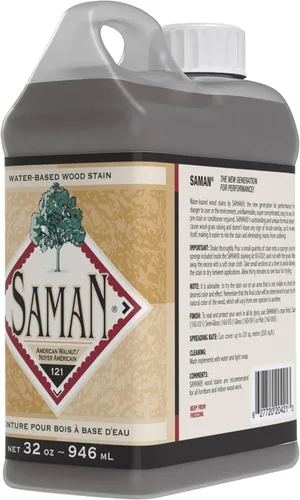 Miniatura 57 de SamaN Tinte para Madera Interior a Base de Agua - Tinte Natural para Muebles, Molduras, Paneles de Madera, Gabinetes (Forest TEW-104-12, 12 oz)