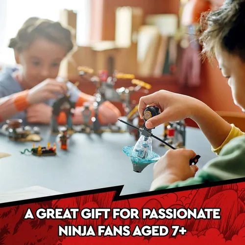 Miniatura 6 de LEGO NINJAGO Ninja Training Center 71764 Kit de construcción con NINJAGO Zane y Jay, una figura de serpiente y un juguete giratorio; juguetes