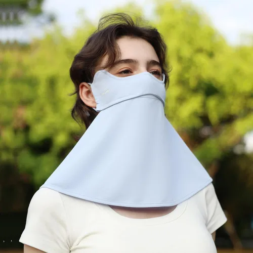 Miniatura 3 de Polaina para el cuello, bufanda facial UPF 50+, pasamontañas, pañuelos de tela con bucles para las orejas