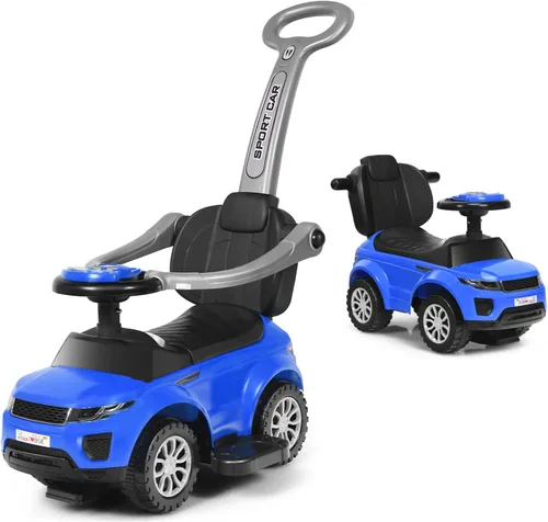 Miniatura 12 de HONEY JOY Cochecito Empujador con Pedal, Coche Deslizante con Manija de Empuje y Barrera Desmontable, Sonido y Luces, Almacenamiento Bajo
