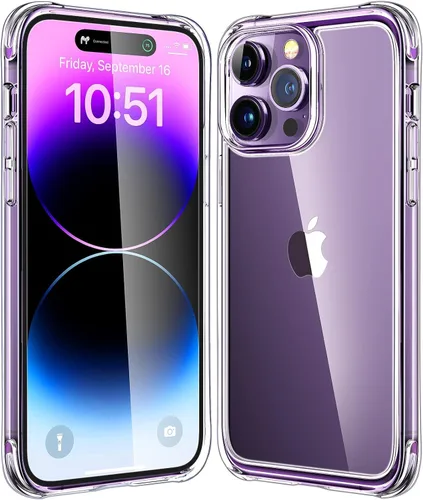 Miniatura 8 de Mkeke para Funda de iPhone 14 para iPhone 13 Funda Transparente Claro Amortiguadores de Choque Fundas para iPhone 13/14 Funda de Teléfono