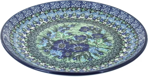 Miniatura 15 de Blue Rose - Plato de postre Blue Alyce - 7.75 pulgadas de diámetro - Hermoso plato para pasteles, aperitivos o aperitivos