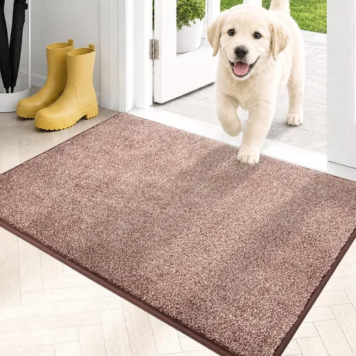 Miniatura 61 de PURRUGS Alfombra de área de fácil cuidado de 4 x 6 pies, antideslizante, lavable a máquina, tapete para puerta de perro, resistente a las manchas