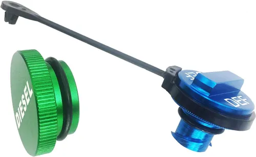 Miniatura 7 de Tapa de tanque de combustible diésel de aluminio para el último Dodge Ram 2019-2025 1500 2500 3500 solamente