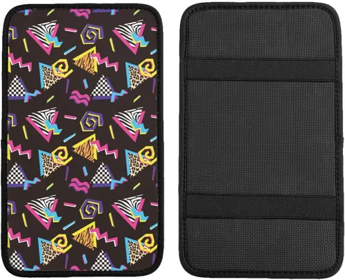 Miniatura 2 de Retro Fashion - Funda universal para consola central de automóvil de los años 80 y 90, estilo abstracto de los años noventa, funda universal