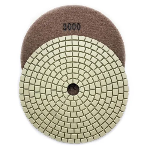 Miniatura 44 de Juego de almohadillas de pulido de piedra seca de 4 pulgadas (grano 50, 100, 200, 400, 800) - para encimeras de granito, mármol y hormigón