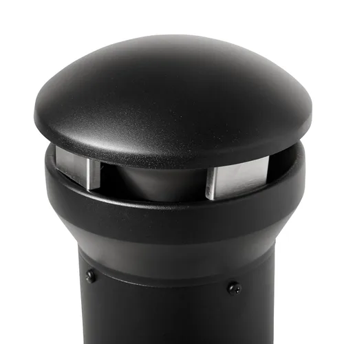 Miniatura 3 de Rubbermaid 9W33BLA Infinity receptáculo tradicional comercial para fumar, 4.1 galones, 39 pulgadas de alto, negro