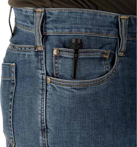 Miniatura 4 de 5.11 Tactical Defender-Flex Jeans rectos, tela elástica mecánica, bolsillos clásicos, estilo 74477