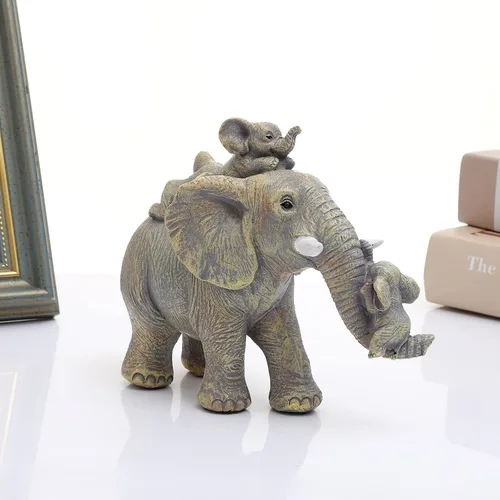 Miniatura 3 de Decoraciones de buena suerte, regalos de elefante para mujeres, figuras únicas para el hogar, habitación, baño, dormitorio, decoración de estante