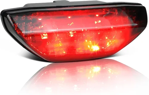 Miniatura 6 de Luz trasera LED roja ATV motocicleta luz trasera lámpara de freno compatible con Honda TRX 250 300 400EX TRX400X 500 700