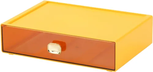 Miniatura 16 de Amplios cajones de escritorio, organizador de escritorio apilable, caja de almacenamiento de plástico para oficina, escuela y suministros para el 4