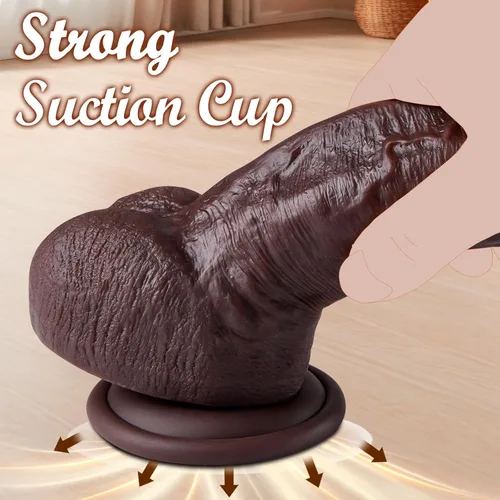 Miniatura 5 de Ultra Realistic Dildo-8‘’ Lifelike Dildo Realistic Skin Texture, Thick Liquid Silicone with Powerful Suction Cup, Beginner for G-spot and Anal Play