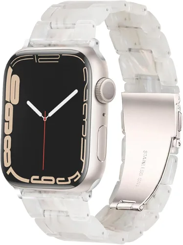 Miniatura 36 de HOPO Compatible With Apple Watch Band Thin Lightweight Resin Strap Bracelet Fashion Wristband Replacement For iWatch Bands Series Ultra 11 10 9 8 7