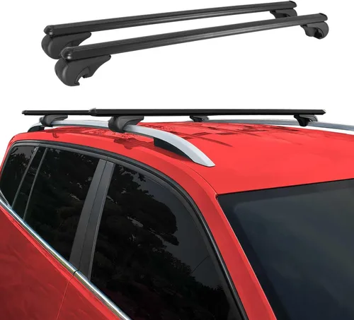 Miniatura 2 de OMAC Portaequipajes con cerradura para Ford Explorer Sport Trac 2001-10, antirrobo negro para viajes, kayak, canoa, surf, esquí, snowboard, camping