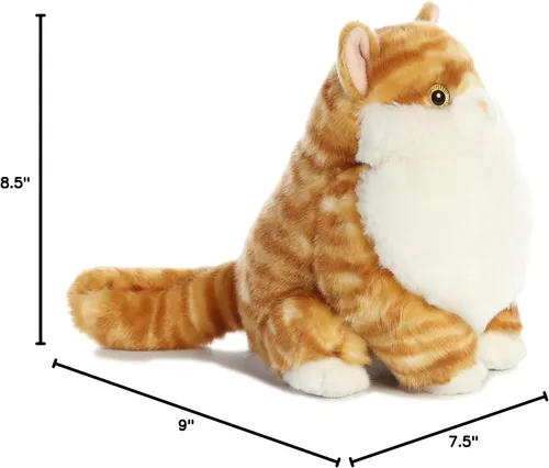 Miniatura 4 de Aurora - Gatos gordos - Gatito atigrado Butterball de 9.5 pulgadas