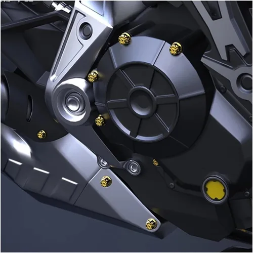 Miniatura 6 de LeosHi Juego de 58 piezas universales para tornillos de tuerca de motocicleta, ABS colorido, compatible con FZ1 FAZER FZ6 FZ6R FZ8 XJ6 MT-07 MT-09