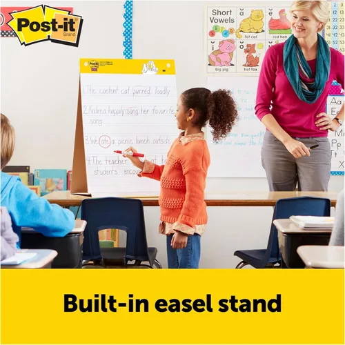 Miniatura 5 de Post-it® Almohadilla de caballete de mesa, blanco con líneas primarias, 20 x 23 pulgadas (MMM563PRL), 1 unidad