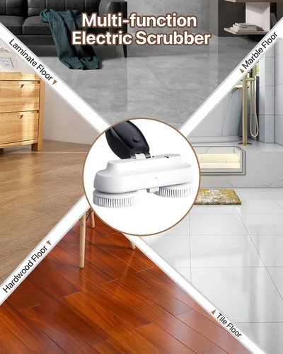 Miniatura 7 de Trapeador eléctrico inalámbrico con pulverizador, tanque de agua de 27.1 fl oz y batería de 4000 mAh, limpiador eléctrico de piso con mango