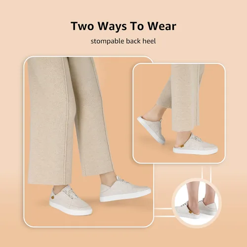 Miniatura 2 de STQ Womens Slip On Casual Shoes for Women Lightweight Canvas Sneakers Memory Foam Loafers Shoes
