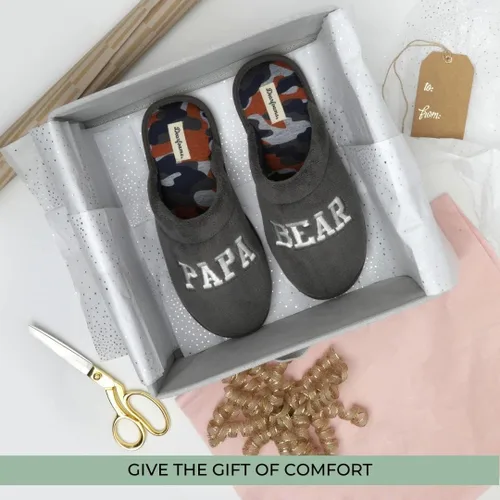 Miniatura 3 de Dearfoams Pantuflas para hombre Dad's Scuff
