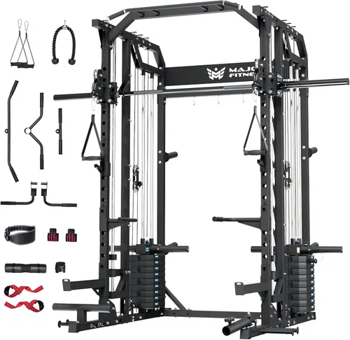 Major Fitness Drone2 Advanced Training Smith Machines– Máquinas Smith de entrenamiento avanzado todo en uno para gimnasio en casa con juego de
