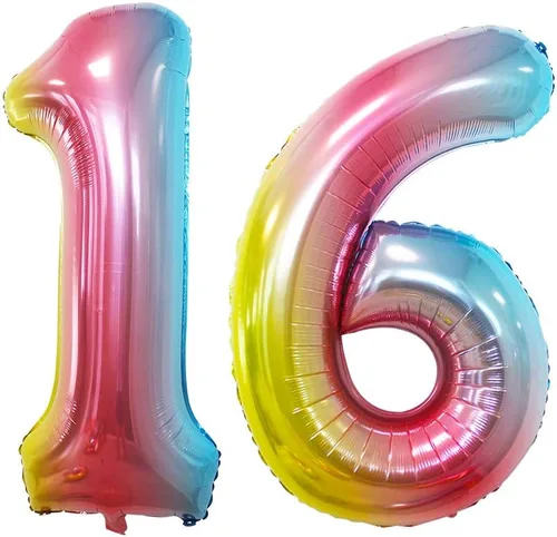 Miniatura 297 de Goer, conjunto de globos de papel aluminio para decoraciones de cumpleaños, globos de las letras de feliz cumpleaños y de números Oro