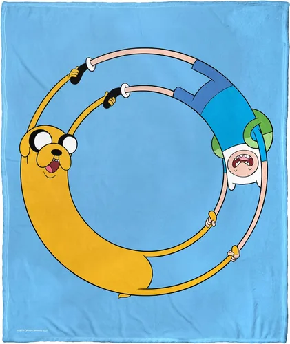 Miniatura 17 de Northwest Adventure Time - Manta de seda táctil, 50 x 60 pulgadas, Adventure Comic
