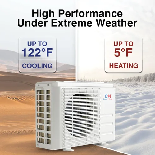 Miniatura 6 de Cooper & Hunter - Mini aire acondicionado con sistema de calefacción, 9.000 BTU, 230 V, 18 SEER, serie MIA, sin conductos, conexión wifi, inversor