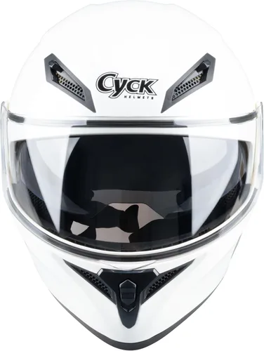 Miniatura 4 de Casco integral para hombres y mujeres adultos con protector solar ahumado Blanco