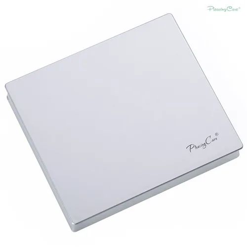 Miniatura 2 de Espejo de maquillaje con hojas de papel secante de aceite facial, té verde, 100 unidades, espejo de viaje cosmético plegable compacto plateado