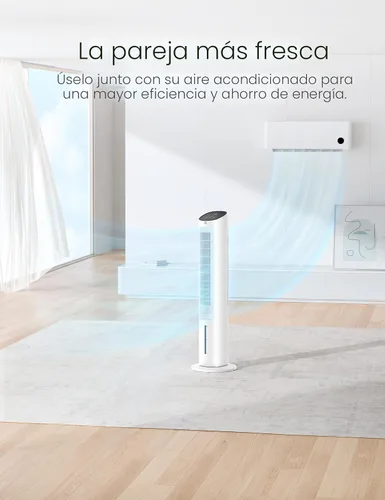Miniatura 5 de DREO Ventilador de aire acondicionado portátil, ventiladores de pie de 40 pulgadas que soplan aire frío, aire acondicionado portátil, enfriador