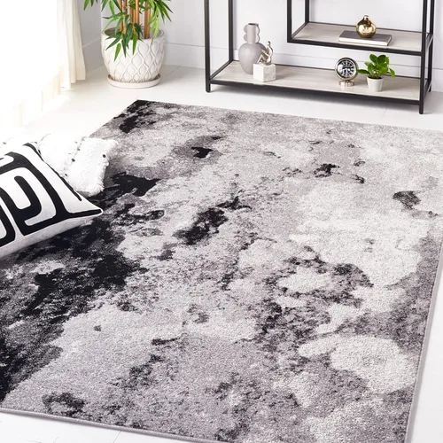Miniatura 25 de SAFAVIEH Adirondack Collection - Alfombra decorativa, 2 pies 6 pulgadas x 4 pies, verde y gris, diseño abstracto moderno, no desprende pelusa