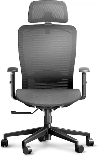 Miniatura 14 de ErgoChair Ultra, silla ergonómica de oficina con respaldo alto, soporte lumbar 2D, reposapiés, reposacabezas 3D, base de metal resistente, cómodo