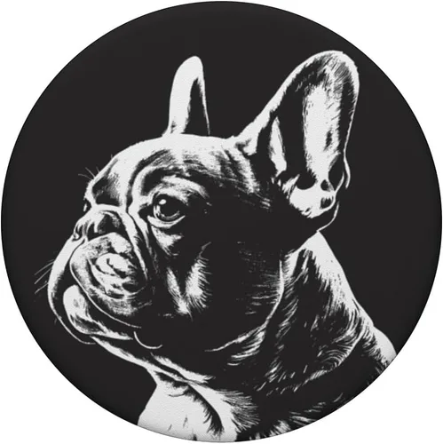 Miniatura 3 de PopSockets de dibujo francés Bulldog francés intercambiable PopGrip