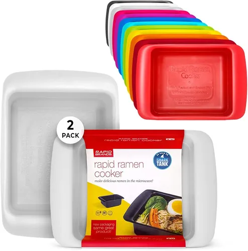 Miniatura 24 de Rapid Plastic - Tazón de fideos o sopas de plástico Sopa y fideos para microondas en cuestión de minutos, perfecto para dormitorio, cocina pequeña