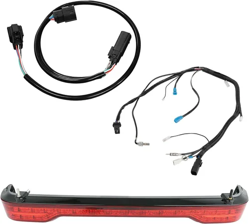 Miniatura 17 de TCMT Clear Len King Trunk LED Tail Light Assembly Wiring Harness Fits For Harley Touring Road King Road Street Electra Glide Tri Glide Ultra Limited