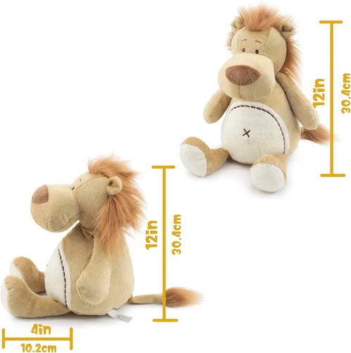 Miniatura 4 de Animal de peluche de león para microondas, refrescante y calentable para calambres, juguetes de peluche para la hora de acostarse, regalos de león